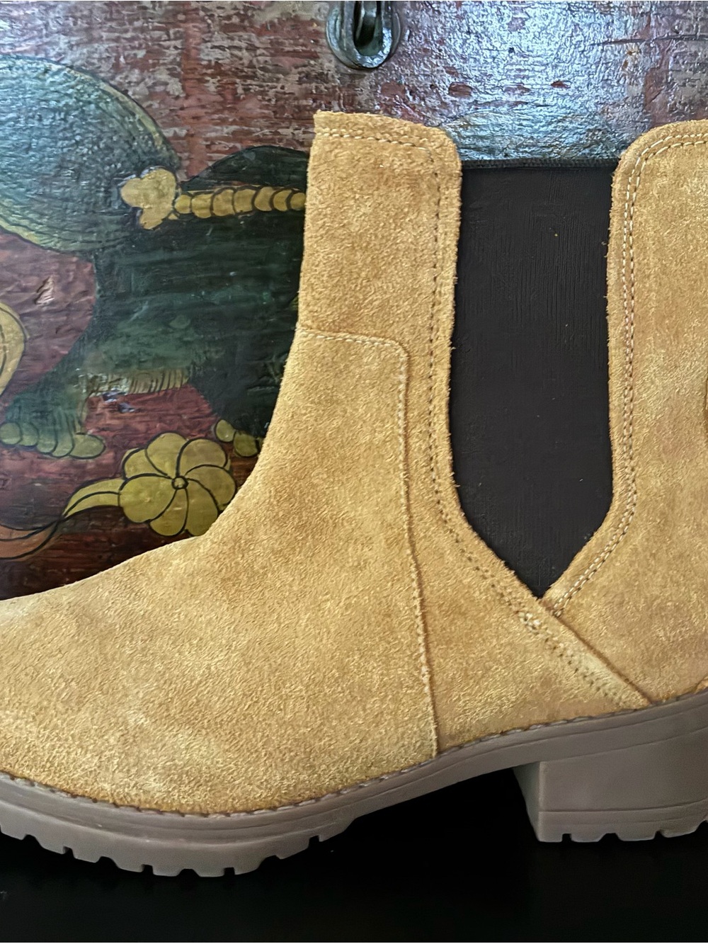 Women’s Cole Hahn Ankle Boots in Tan Suede